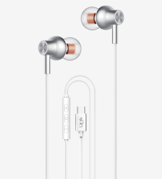 LİNKTECH H72 Mikrofonlu Yüksek Baslı Kulak İçi Type-C Kablolu Kulaklık