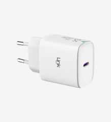 linktech C312 Safe Tip-C Kablolu 30W Hızlı Şarj Adaptörü