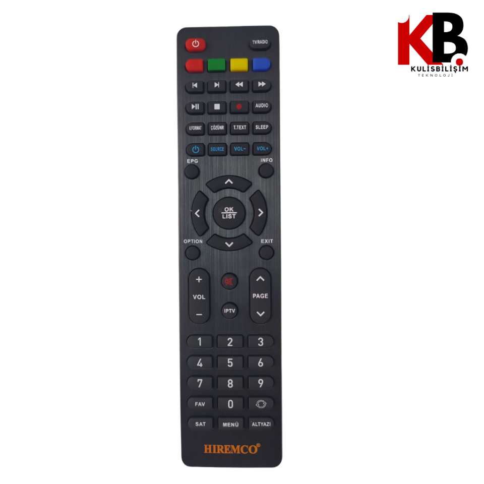 Hiremco Uydu Kumandası İp Tv Tuşlu-1736