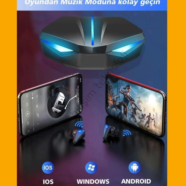 Blic K-55 Bluetooth Gami̇ng Kulaklik Tüm Telefon Modelleri̇ Pc Ve Tabletler İle Uyumlu