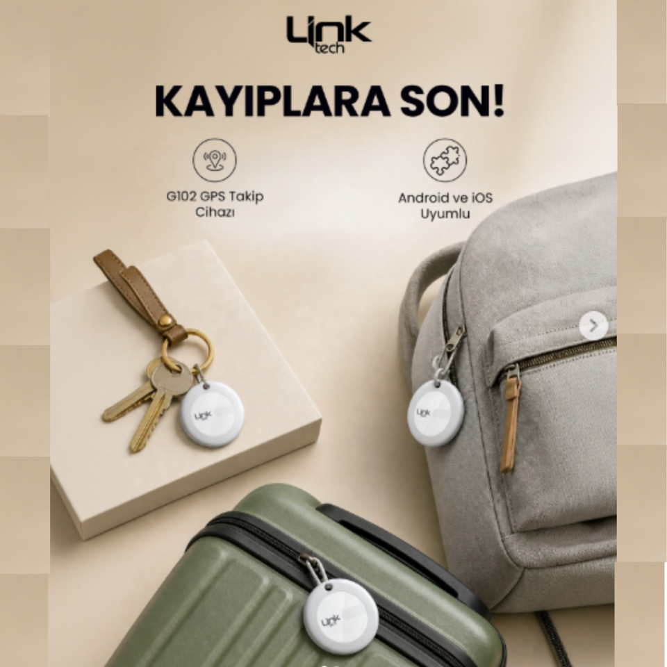 Link G102 GPS Takip Cihazı | Android ve iOS Uyumlu Takipçi