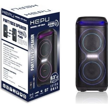 Hepu HP-965 40W RMS Taşınabilir Ses Sistemi