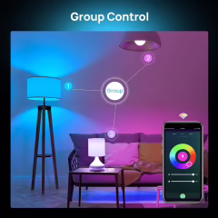 fulltech  Akıllı Rgb Led Lamba Ampül 9w 800 Lümen Wifi Tuya Uygulama Destekli Renk Değiştiren 16 Milyon Renk