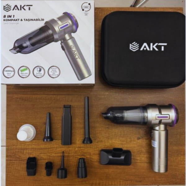 Akt Ens-215 14000Pa 8in1 Şarjlı Üflemeli Akt Araç Süpürgesi