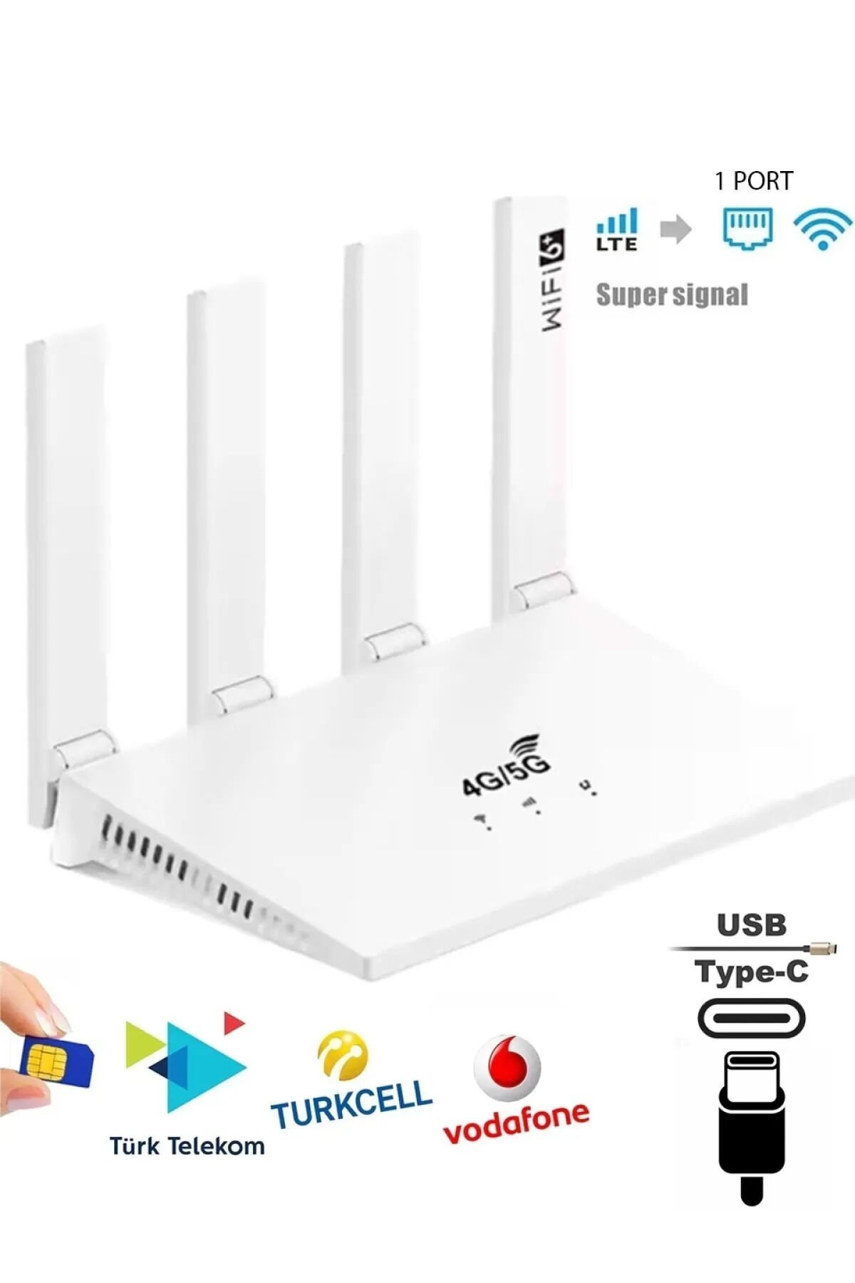 Data Force CPF906 SIM Kartlı 4G Modem Tak-Çalıştır Superbox