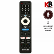 Onvo TV Kumandası SX2205-V  Ses Komutlu Google TV Kumanda