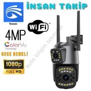 BLİC BLM-50 ÇİFT LENS AKILLI WİFİ+ETHERNET  IP KAMERA  SU GEÇİRMEZ kablosuz kamera