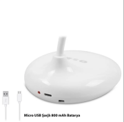 S-Link Slink Sl8725 Beyaz 14 Led Şarjlı 500mah Taşınabilir Masa Lambası