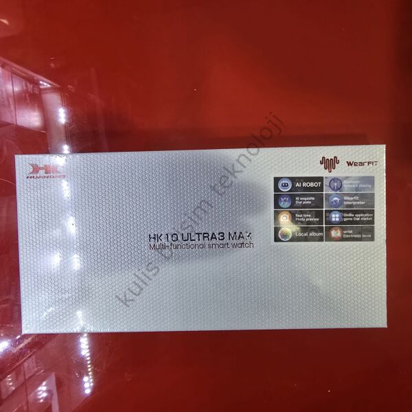 Hk10 Ultra3 Max 2.02 İnç Akıllı Saat All Robot  Gümüş