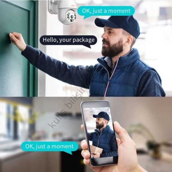 Avenir  AV-M20 3MP CCTV Kablosuz İki Yolu Ses Onvif Destekli Waterproof Ptz WIFI IP Kamera