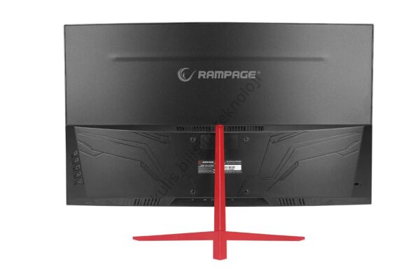 RAMPAGE BL27R165C BLAZE 27'' Curved (Kavisli) 1ms 165Hz 1920x1080 FullHD HDMI DP (VESA) Siyah-Kırmızı Monitör