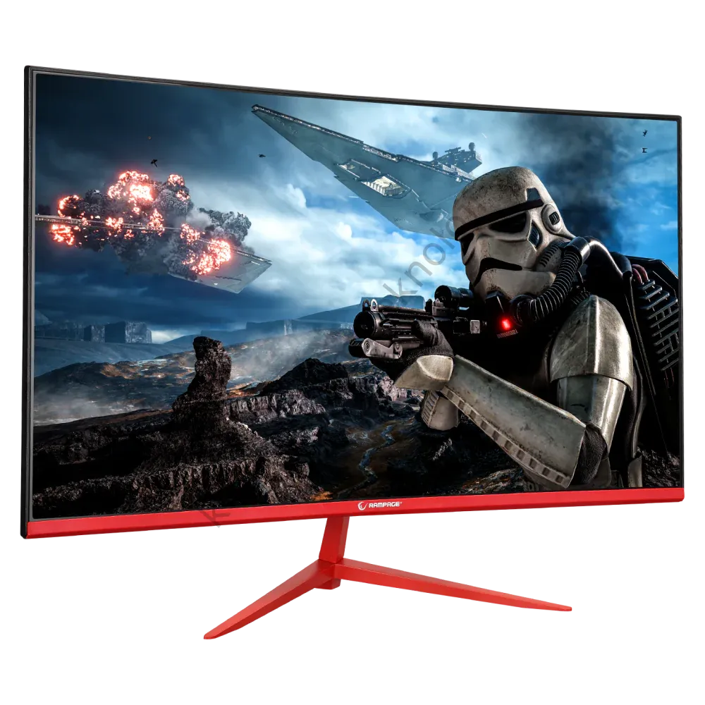 RAMPAGE BL27R165C BLAZE 27'' Curved (Kavisli) 1ms 165Hz 1920x1080 FullHD HDMI DP (VESA) Siyah-Kırmızı Monitör