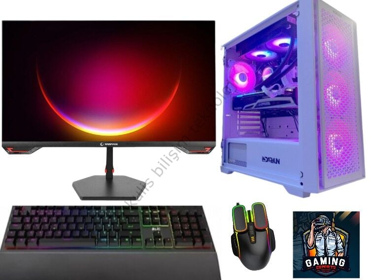 TeknoKulis Daryun Oyun Bilgisayarı Ryzen 5 7500f 16GB /512m2.1 / 8GB rx580 /25 inc 180hz IPS Monitor