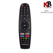 Profilo TV Kumandası 0400 | Ses Komutsuz Yedek Kumanda