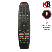 Profilo TV Kumandası 1240 | Onvo Uyumlu Ses Komutlu Yedek