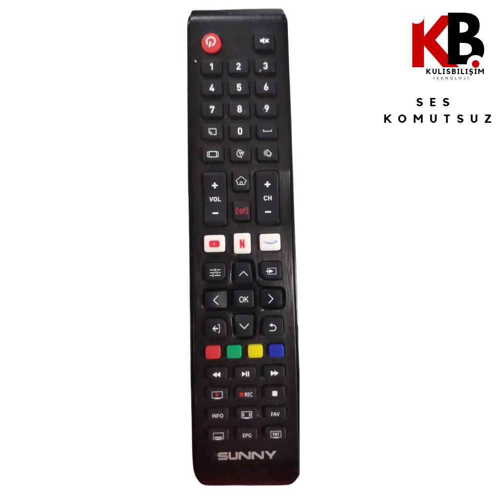 Sunny TV Kumandası 1245 | Axen ve Hi-Level Uyumlu Yedek