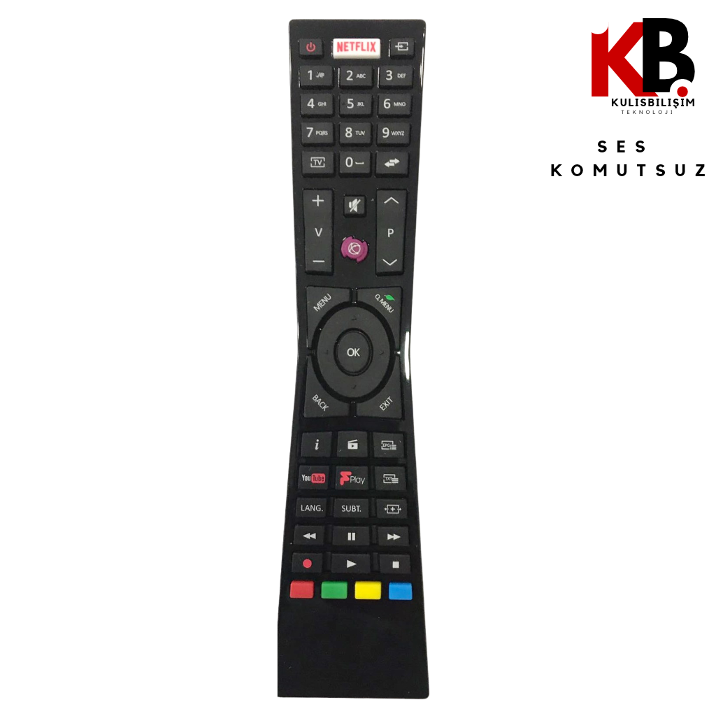 Vestel TV Kumandası 1153  Play Tuşlu Yedek Kumanda