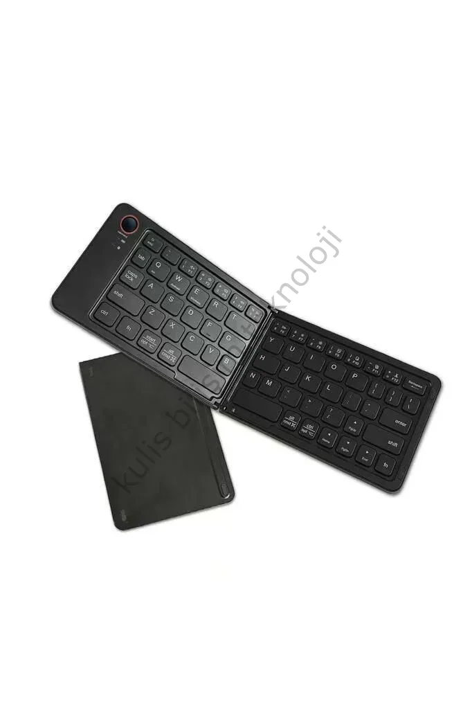 Torima TK-08 Siyah Kablosuz Katlanabilir Şarjlı Taşınabilir Mini Bluetooth Klavye