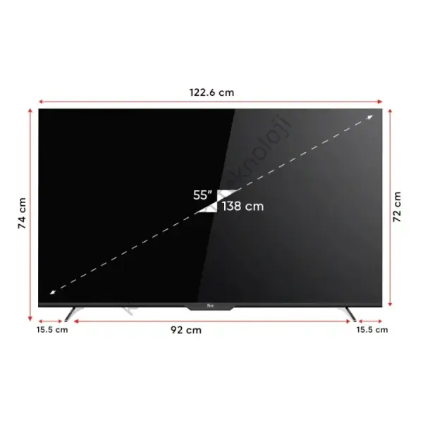 Next YE-55020GFSG7-4K 55'' 140 Ekran Google Android TV