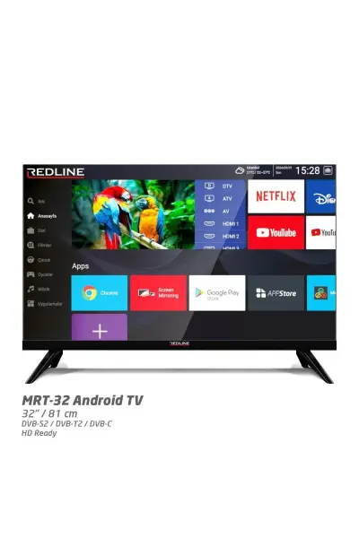 Redline MR-32 32'' Uydu Alıcılı Çerçevesiz Led Tv 1080P