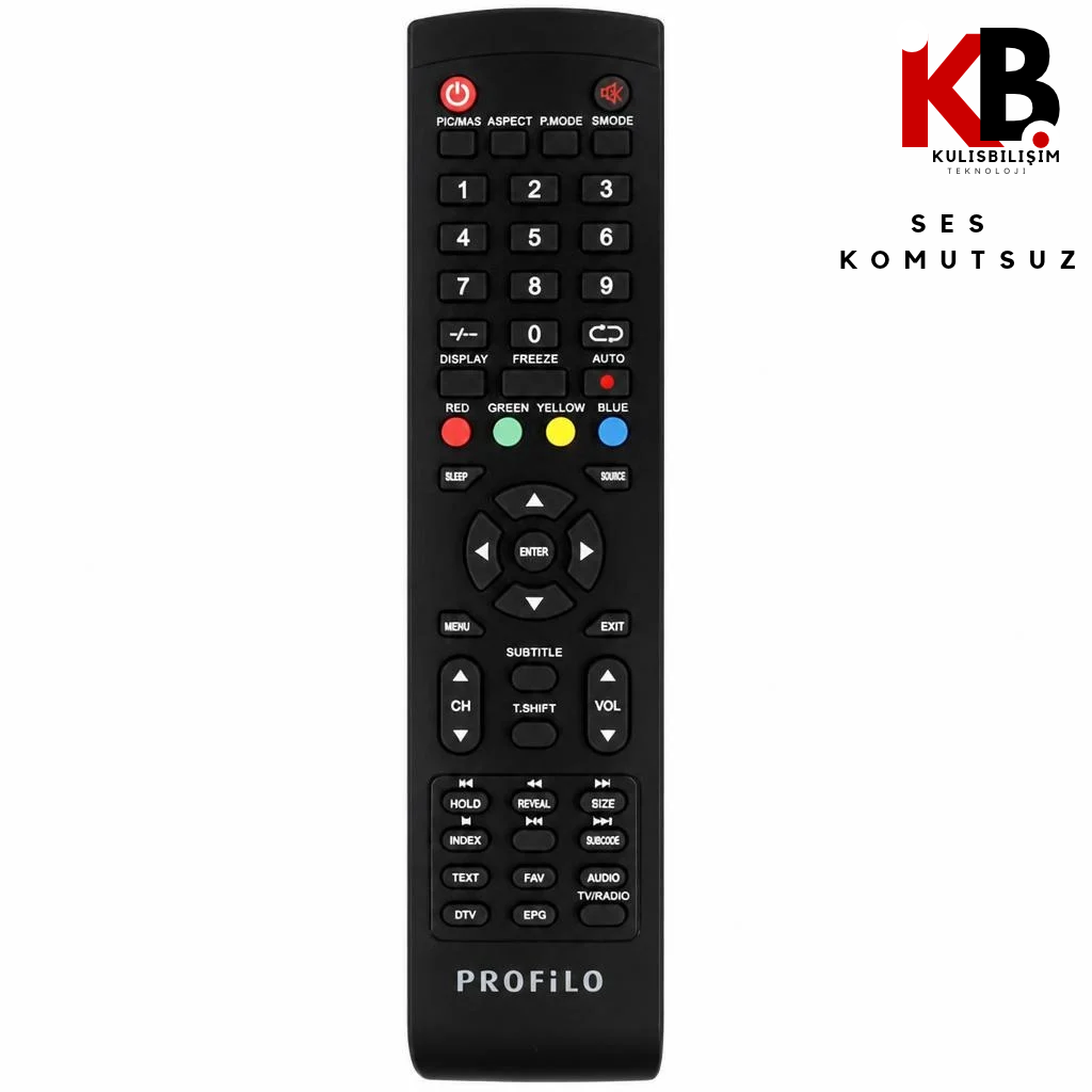 Profilo TV Kumandası 1232  Yedek Kumanda