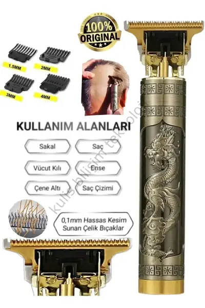 Tmg2 Çelik Kasa Pro Saç & Sakal Tıraş Makinesi Type-c