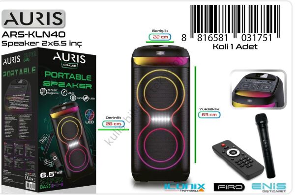 Auris KLN40 Hoparlör Mikraofonlu (63/28/22 cm)