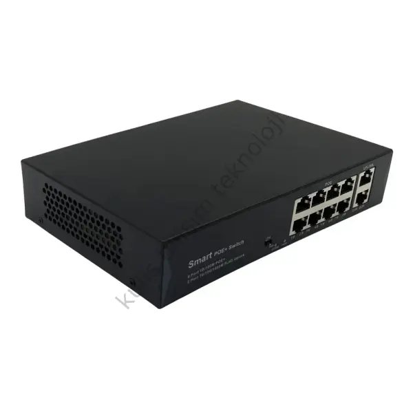 Mycam MY-4323 8+2 8port poe switch 100w PG-H1108PLS -Poe Siviç