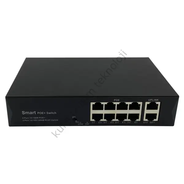 Mycam MY-4323 8+2 8port poe switch 100w PG-H1108PLS -Poe Siviç