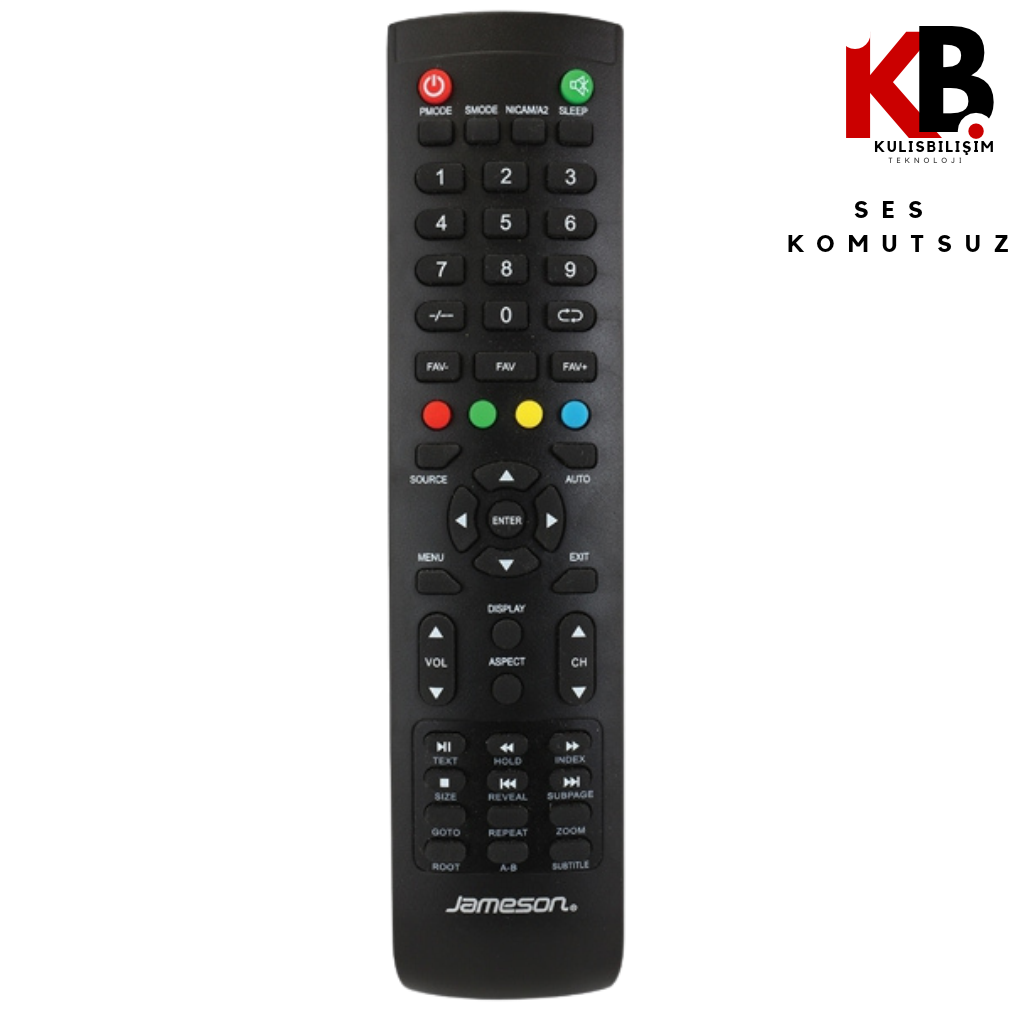 Jameson TV Kumandası FS 0090  Uyumlu Yedek Kumanda