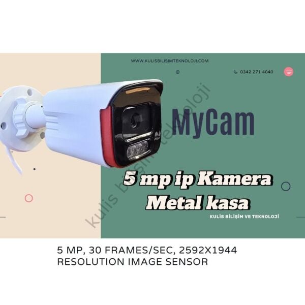 MYCAM MY-4142 İP POE 5MP/Metal kasa Kamera