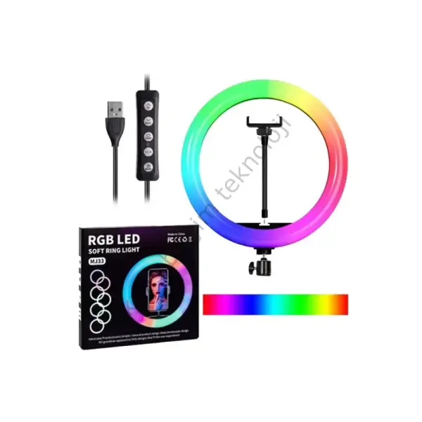 Blic Bld-05 33cm 13 Inc ayaklı Rgb Led Işık Selfie Işığı Tripot Selfie Çubuğu