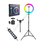 Blic Bld-05 33cm 13 Inc ayaklı Rgb Led Işık Selfie Işığı Tripot Selfie Çubuğu