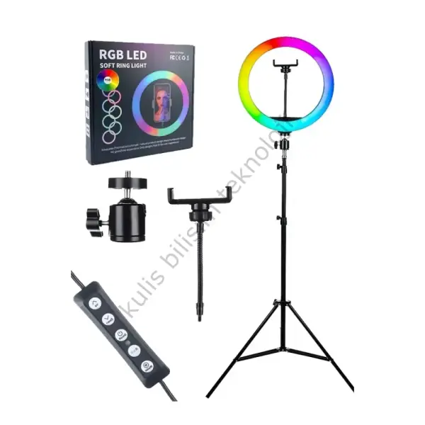 Blic Bld-05 33cm 13 Inc ayaklı Rgb Led Işık Selfie Işığı Tripot Selfie Çubuğu