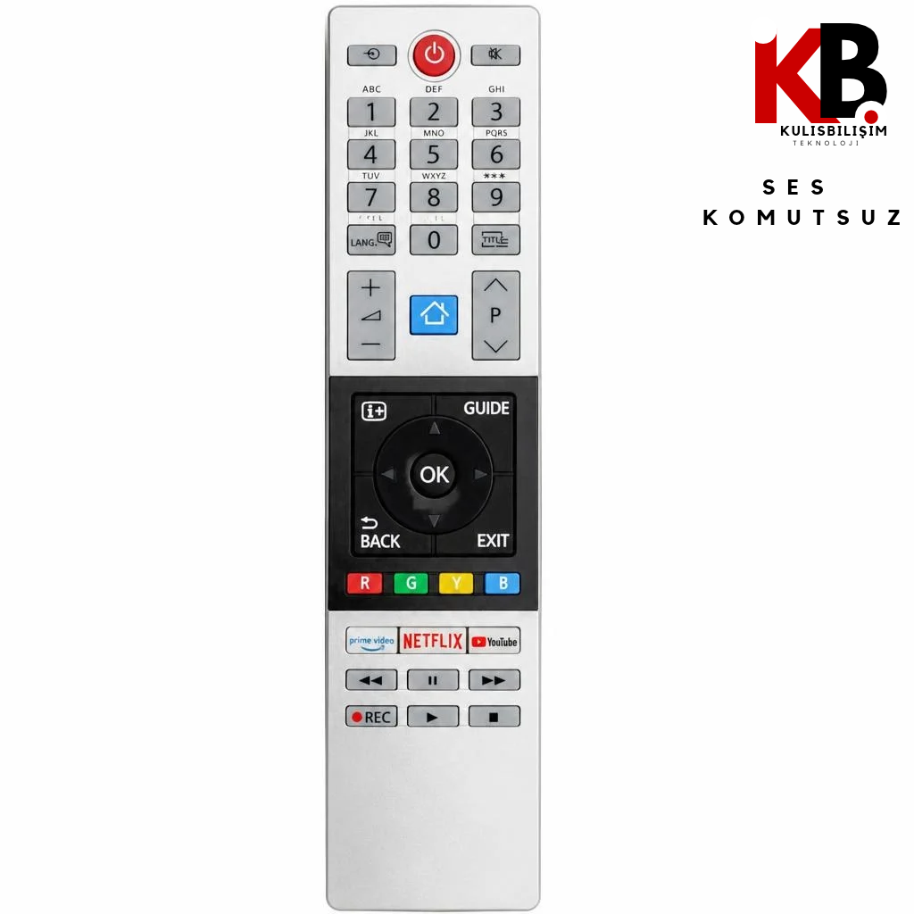 Toshiba Netflixli TV Kumandası 1203  Uyumlu Yedek Kumanda
