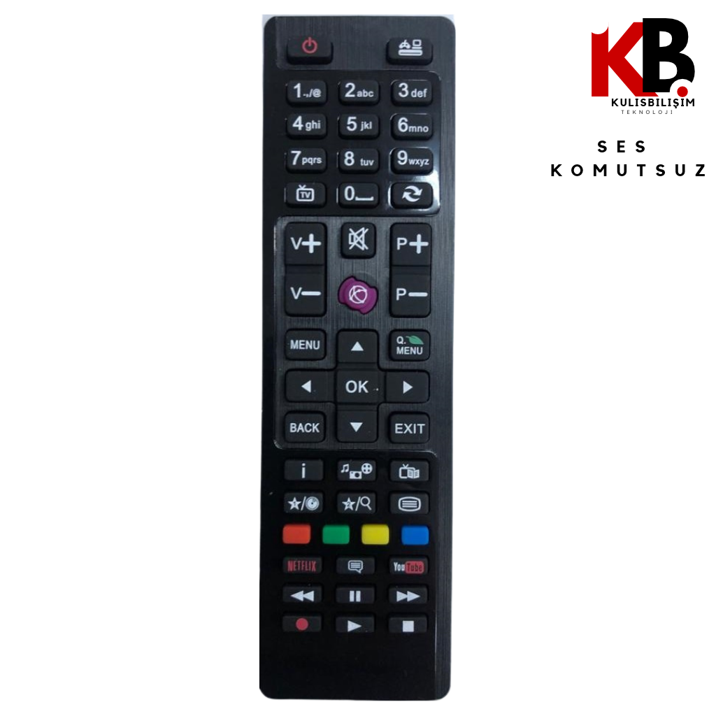 Vestel Netflix Tuşlu TV Kumandası 1204  Uyumlu Yedek Kumanda