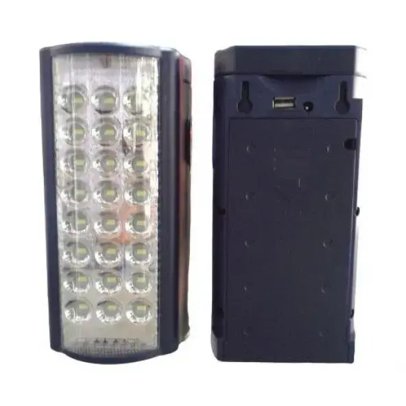 Barum 2606L 24 Led 80 Saat Akülü Şarjlı Işıldak - USB Çıkışlı