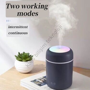 HUMİDİFİER ELMALI STORE HAVA NEMLENDİRİCİ HM44 - İKİ FİLTRELİ - rgb led