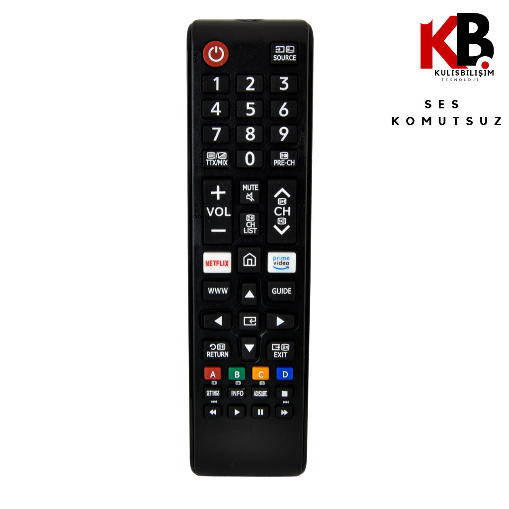 Samsung TV Kumandası 1187  Uyumlu Yedek Kumanda