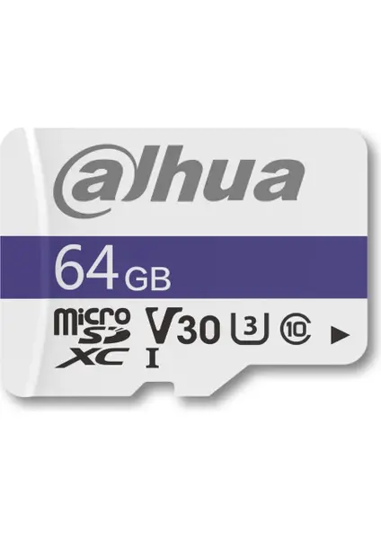 Dahua C100A 64GB MicroSDXC U3 Hafıza Kartı 4K Video Desteği