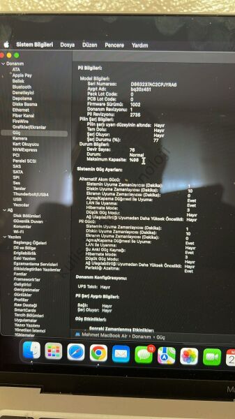 MacBook Air 13.3 inc M1 8CPU 7GPU 8GB 256GB Uzay Grisi