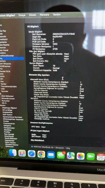 MacBook Air 13.3 inc M1 8CPU 7GPU 8GB 256GB Uzay Grisi