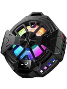 teknokulis P60 Usb'den 2in 1 Manyetik Arka-Klipsli Dijital Göstergeli Rgb Işıklı Cep Telefonu Soğutucu Fan