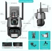 Avenir 4MP 3 Lensli 10X Zoom Ptz Wifi Kamera AV-M21Y YOOSEE