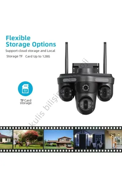 Avenir AV-S344 16MP 4 Kameralı PTZ Wifi Kamera