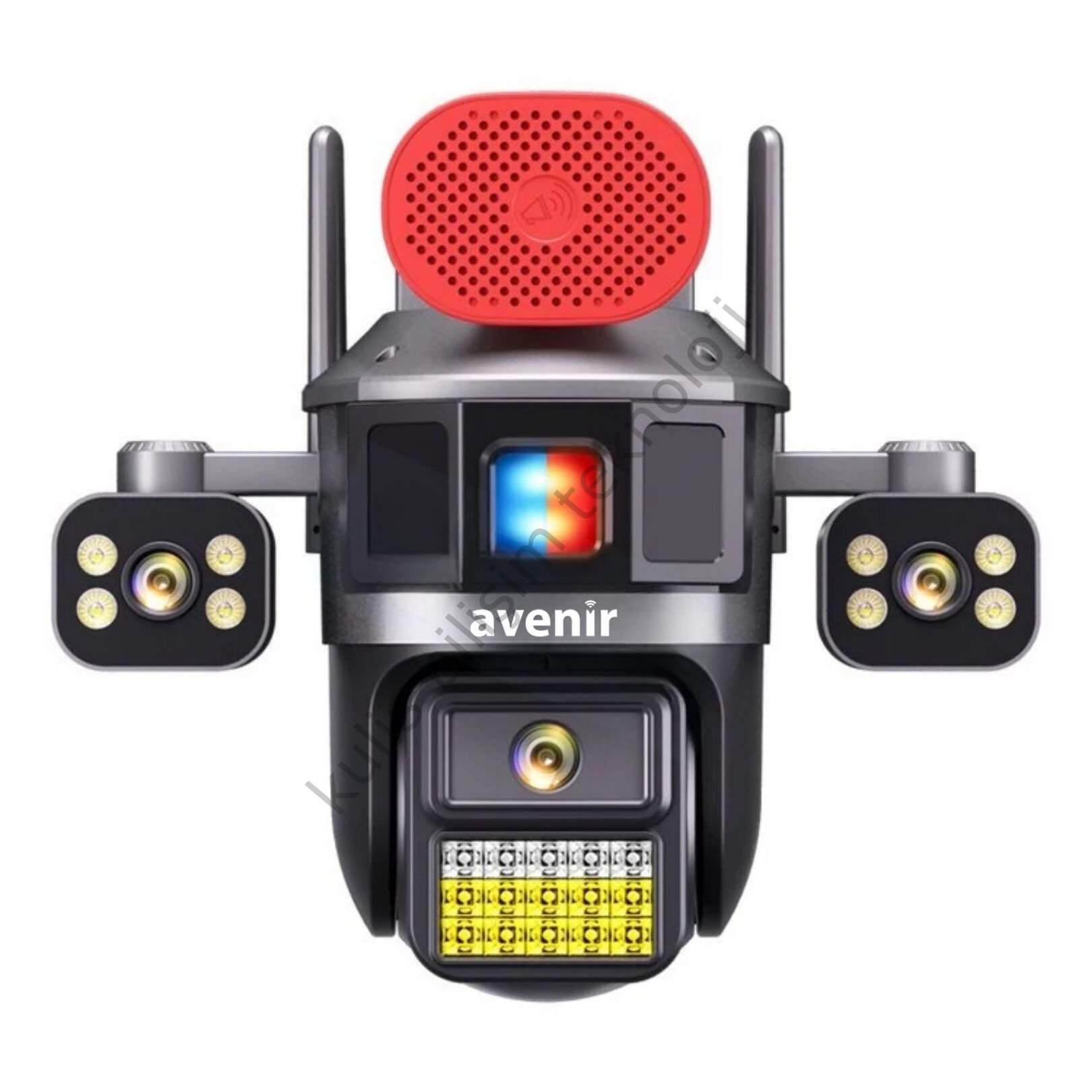 AV-S311 6MP 3 Kameralı Sirenli PTZ Wifi Kamera