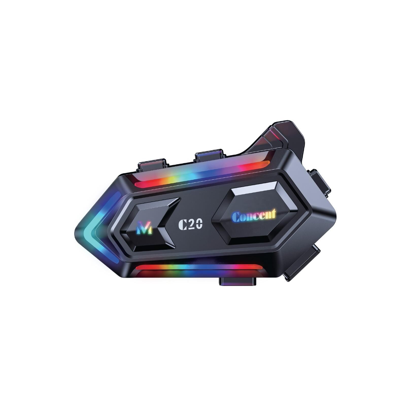 Teknokulis C20 Motor Kurye Kask Kulaklık Rgb Modlu Bluetooth Motosiklet Kulaklık 5.3 Bluetooth Interkom