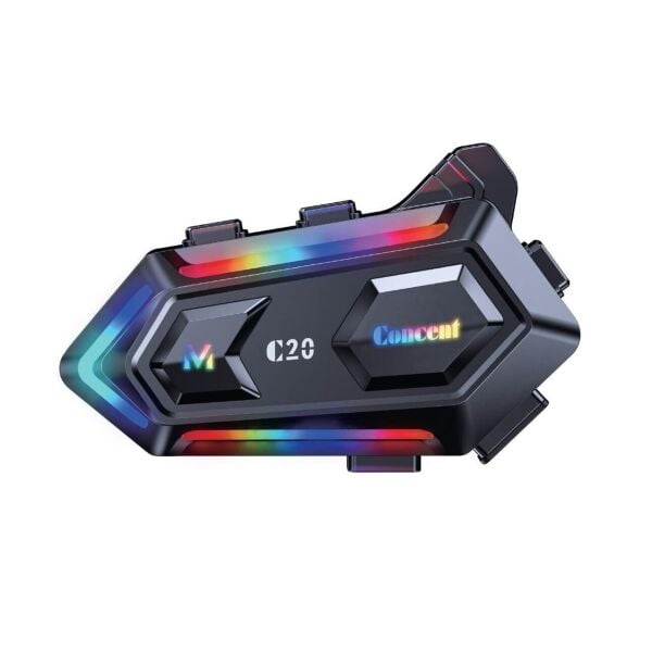 Teknokulis C20 Motor Kurye Kask Kulaklık Rgb Modlu Bluetooth Motosiklet Kulaklık 5.3 Bluetooth Interkom