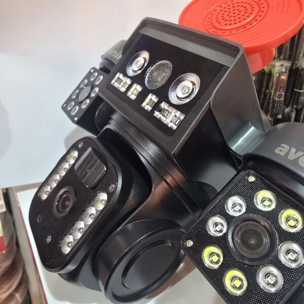 AV-S463 – 3 Kameralı SIM Kartlı Güneş Panelli 6MP PTZ Güvenlik Kamerası