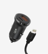 Linktech C485E iPhone Hızlı Araç Şarjı | Lightning Kablolu